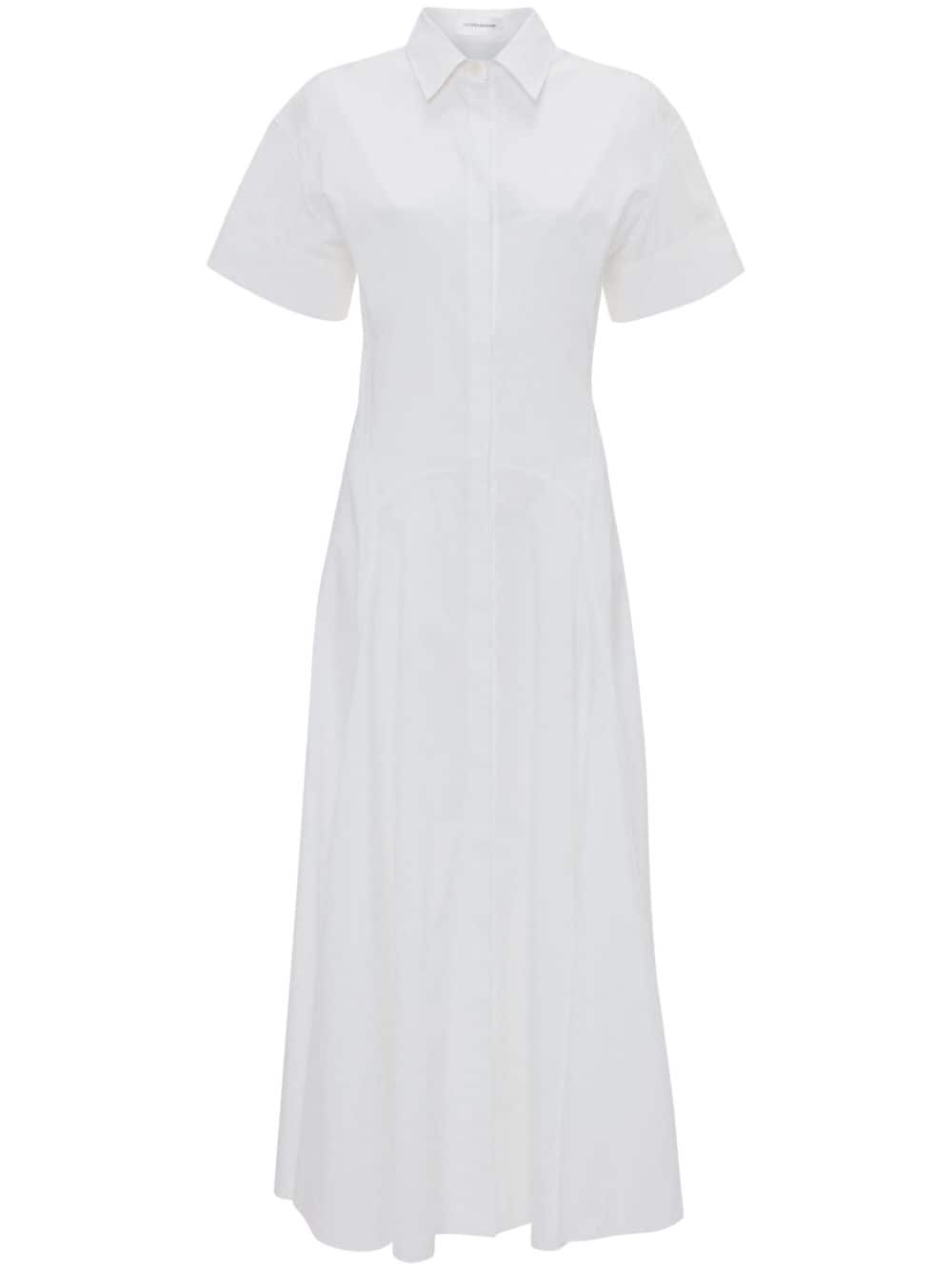 Victoria Beckham panelled shirt dress - Weiß