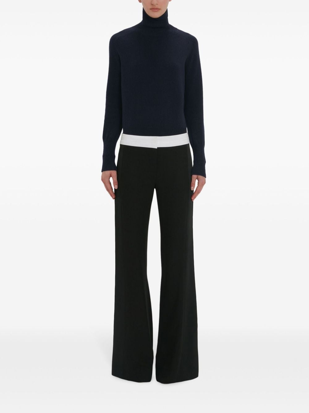 Victoria Beckham panelled trousers - Zwart