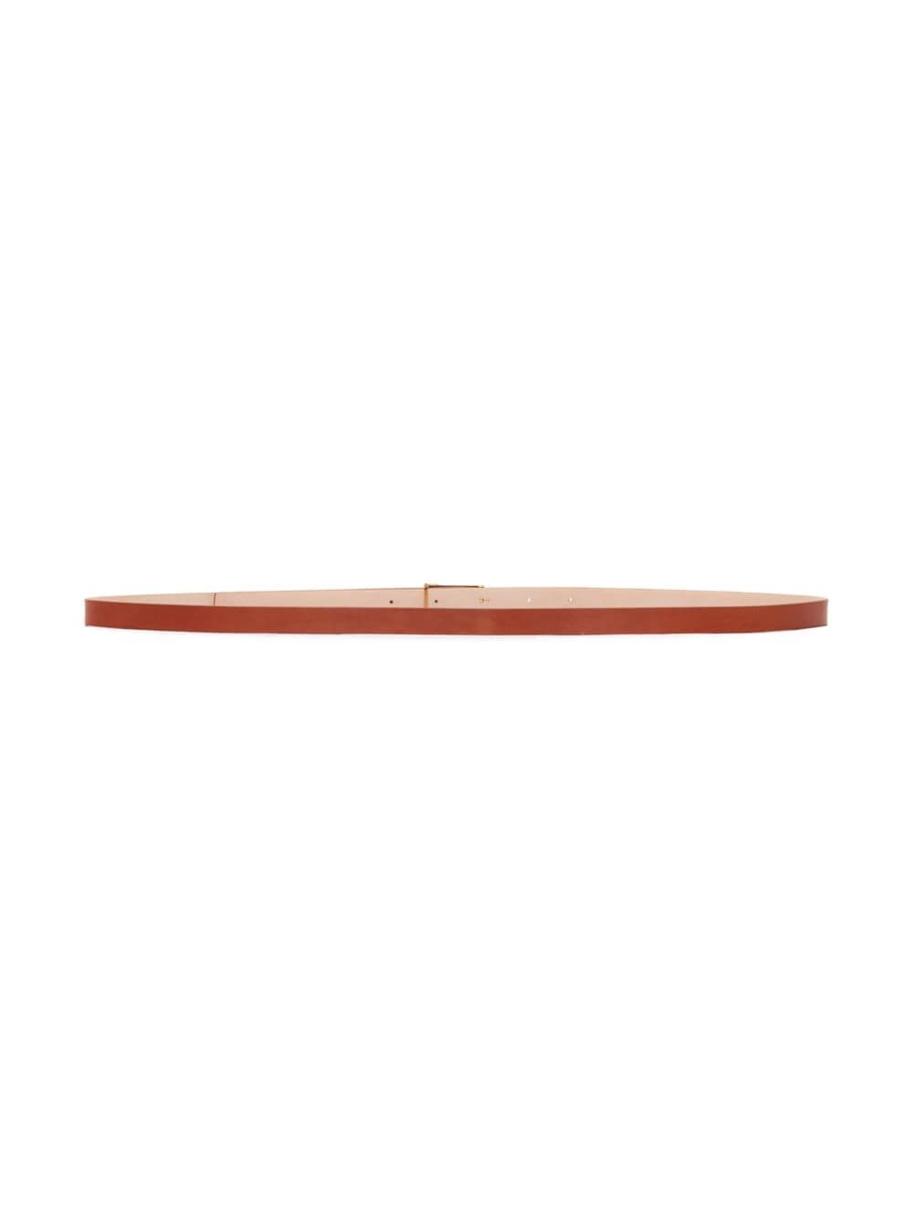 Shop Victoria Beckham Micro Frame Belt In Brown