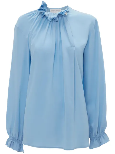 Victoria Beckham ruffle neck blouse