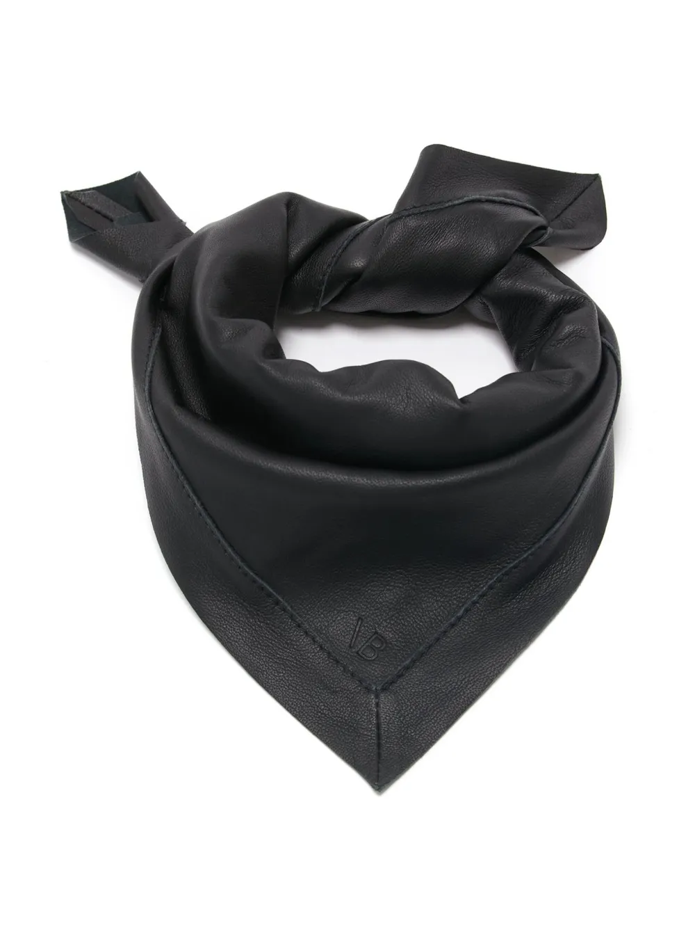 VICTORIA BECKHAM LOGO-DEBOSSED LEATHER SCARF