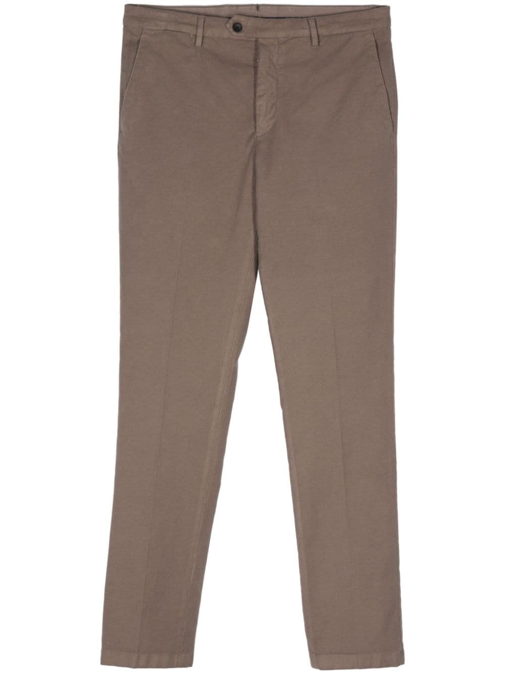 Shop Drumohr Tapered Chinos In Brown