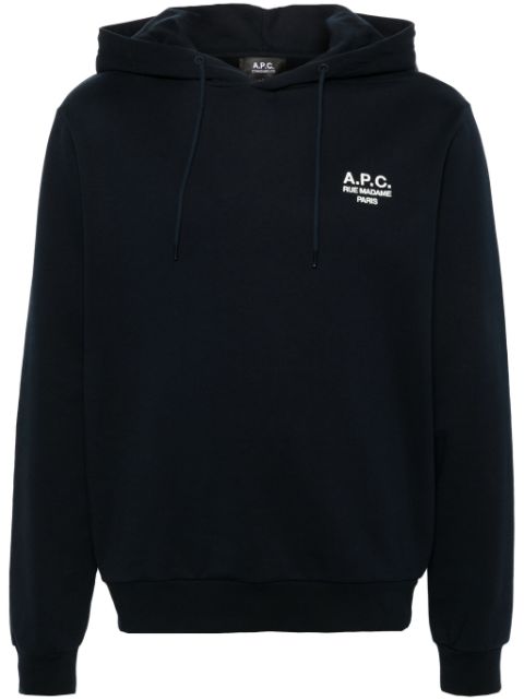 A.P.C. logo-embroidered hoodie Men