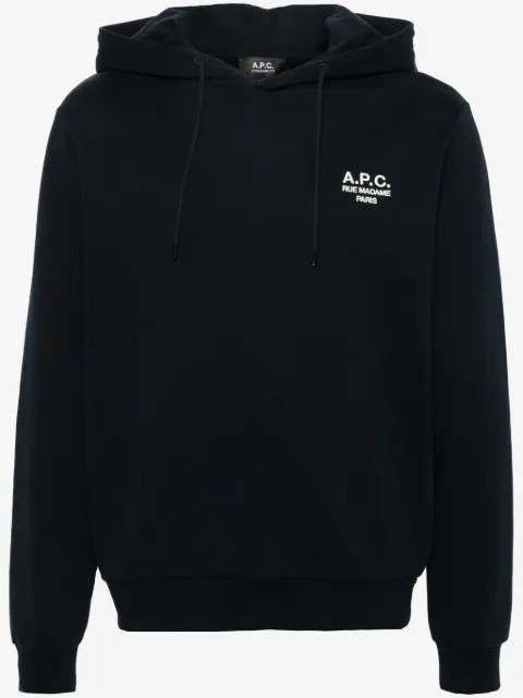 A.P.C. logo-embroidered hoodie