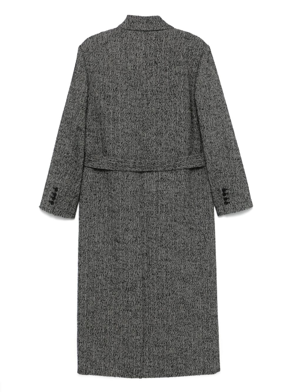 Shop Essentiel Antwerp Glide Coat In Schwarz