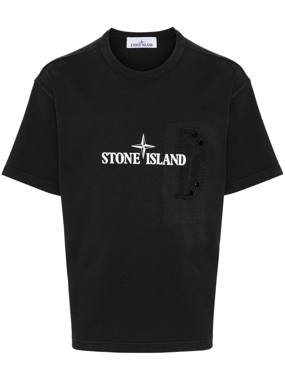 Stone Island logo-print T-shirt - Grey