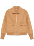 LIU JO felted bomber jacket - Brown