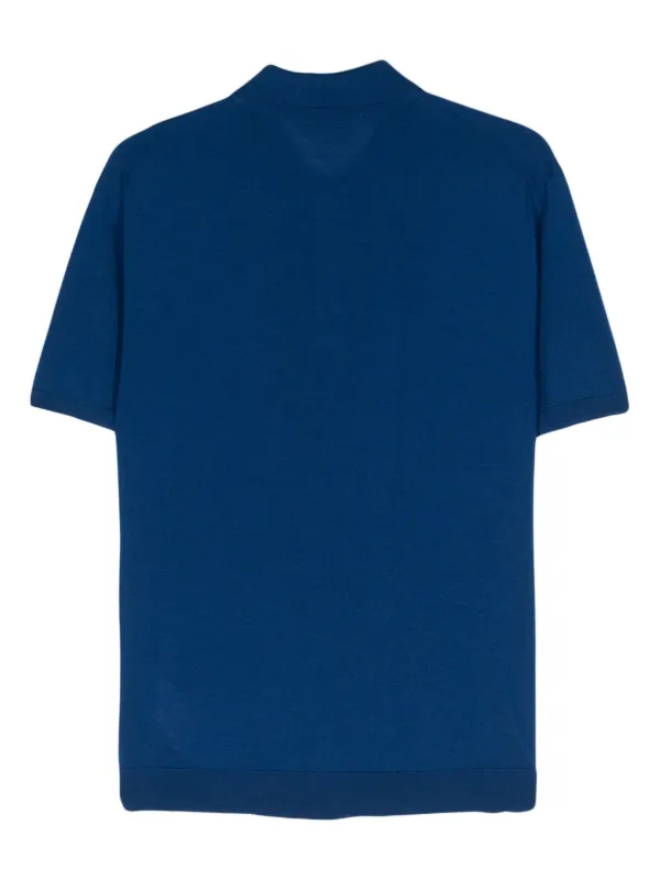 Marni logo-embroidered Polo Shirt | Blue | FARFETCH