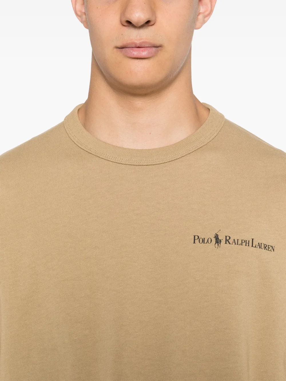 Polo Ralph Lauren T-shirt met logoprint Beige