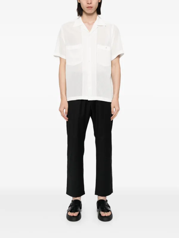 BARENA ストレートパンツ/48/綿100%黒スラックス Barena ストレートパンツ | ブラック | FARFETCH JP