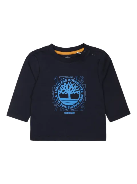 Timberland Kids playera con logo estampado