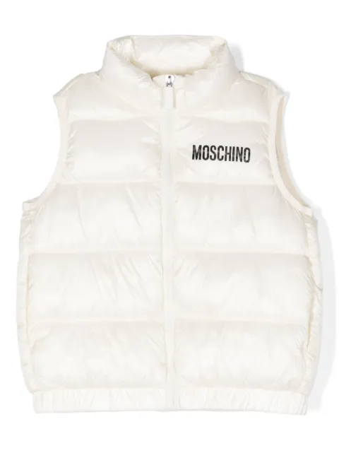 Moschino Kids logo-print gilet
