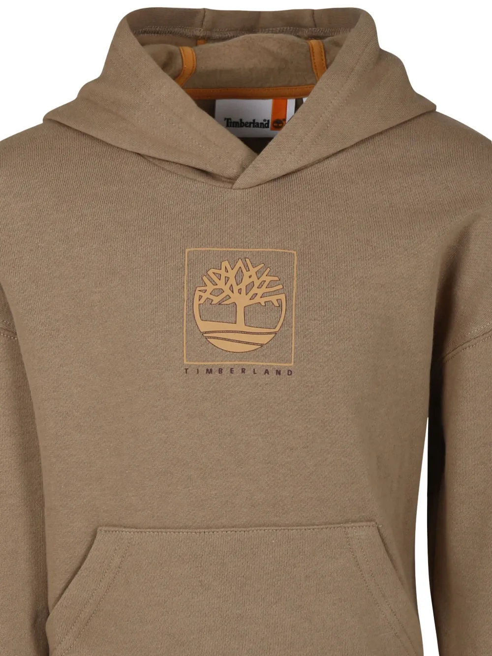 Timberland Kids Hoodie met logoprint Beige