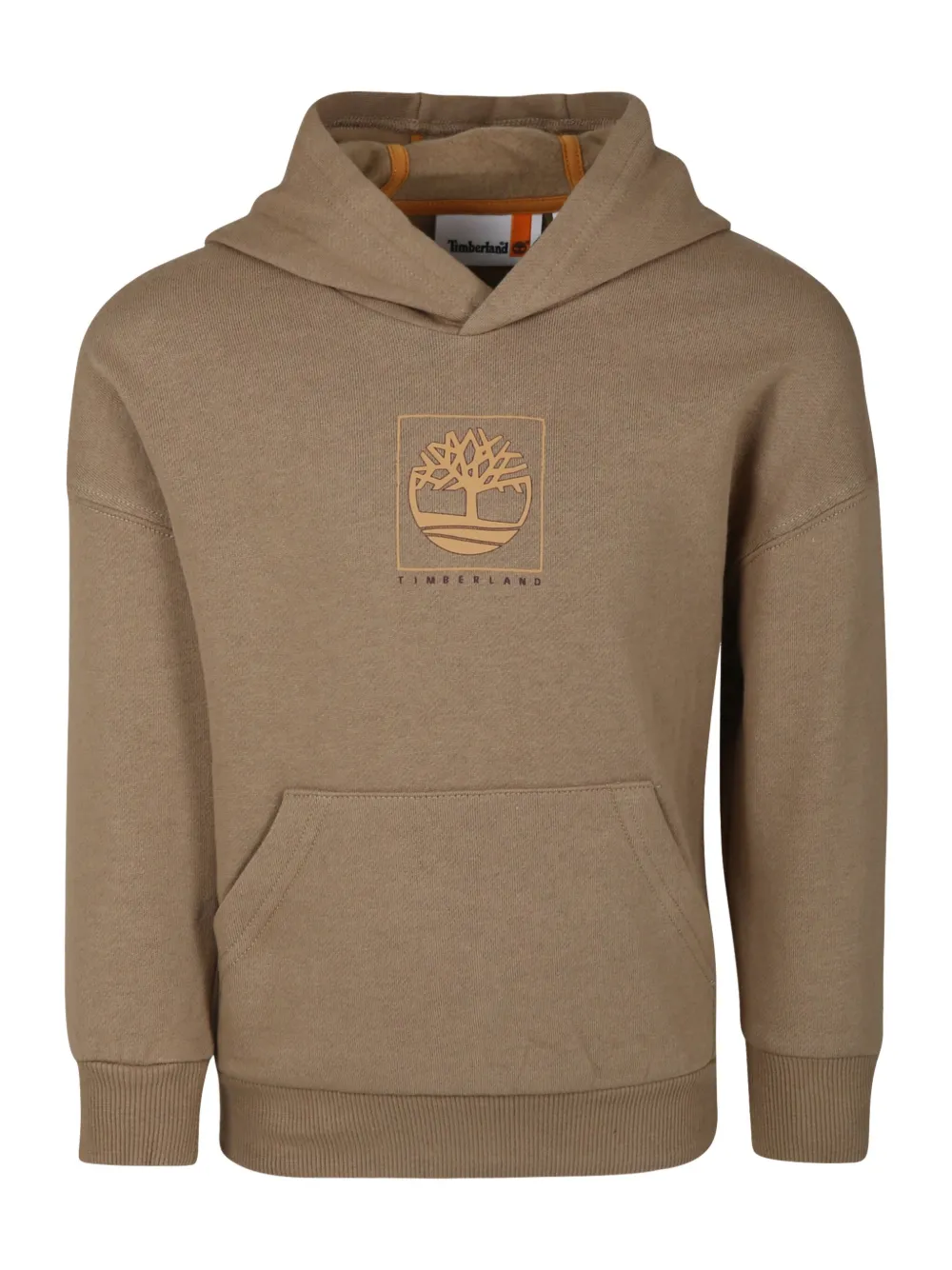 Timberland Kids Hoodie met logoprint Beige