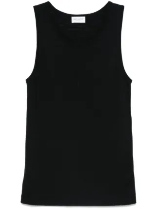 Saint Laurent ロゴ タンクトップ | ブラック | FARFETCH JP