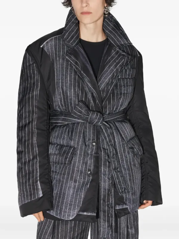 Jean Paul Gaultier トロンプルイユ パデッドジャケット | ブラック