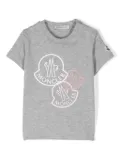 Moncler Enfant logo-print T-shirt - Grey