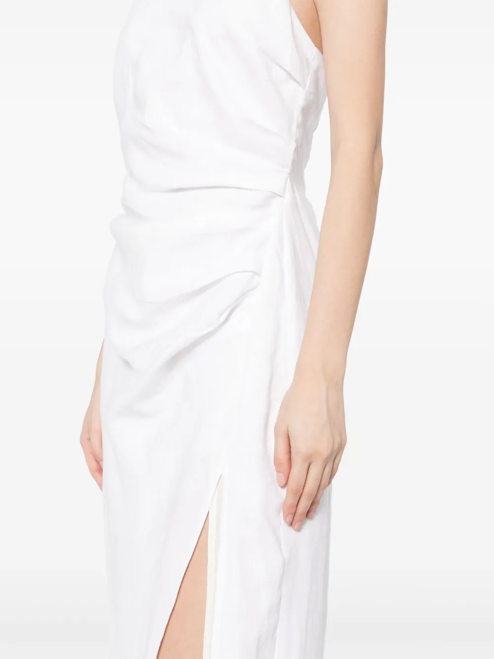 Reformation Sadey linnen jurk Wit