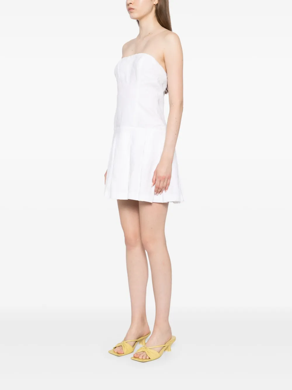 Reformation Isabeli linnen jurk Wit