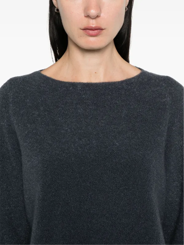 Vince Boucle boat neck Sweater Grey FARFETCH AO