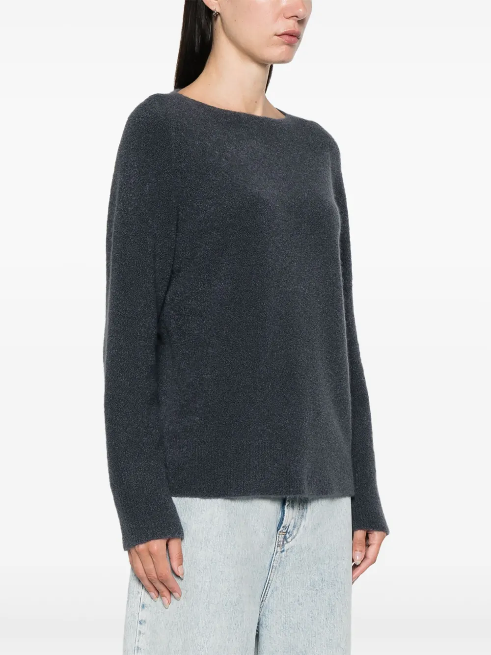 Vince teddy boat neck sweater on sale