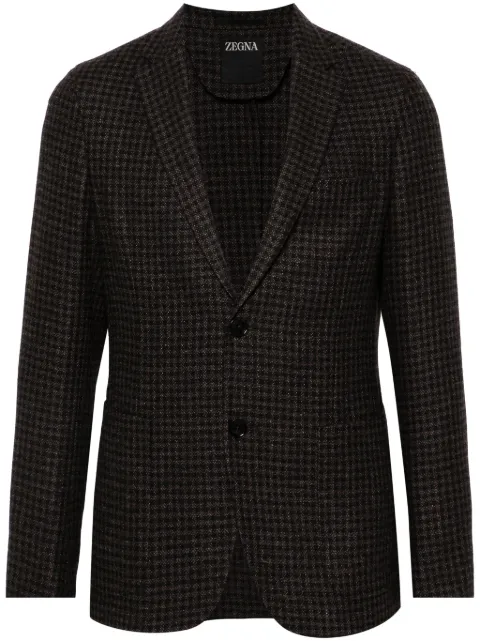 Zegna houndstooth-pattern blazer