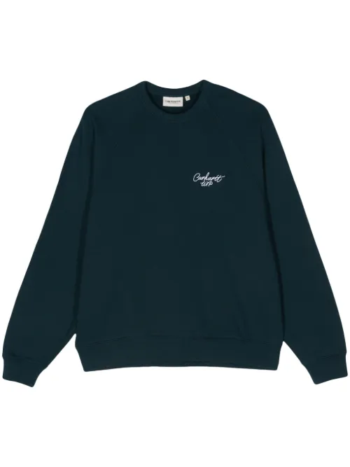 Carhartt WIP sweat Signature - Bleu - Carhartt WIP - Modalova