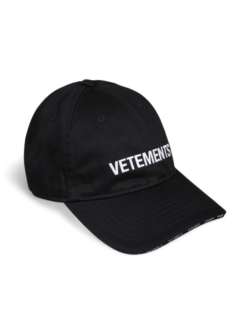 VETEMENTS Pet met logo - Zwart