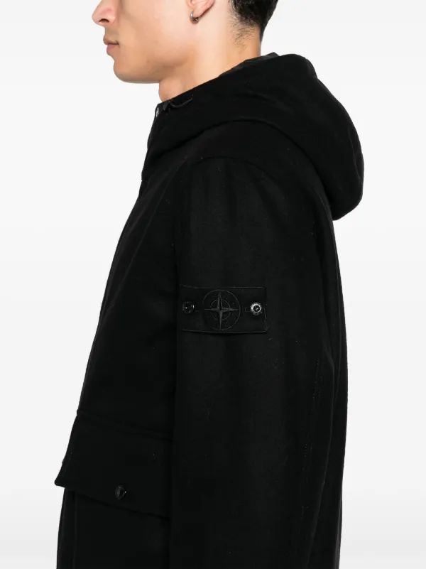 Stone Island コンパスバッジ ジャケット | ブラック | FARFETCH JP