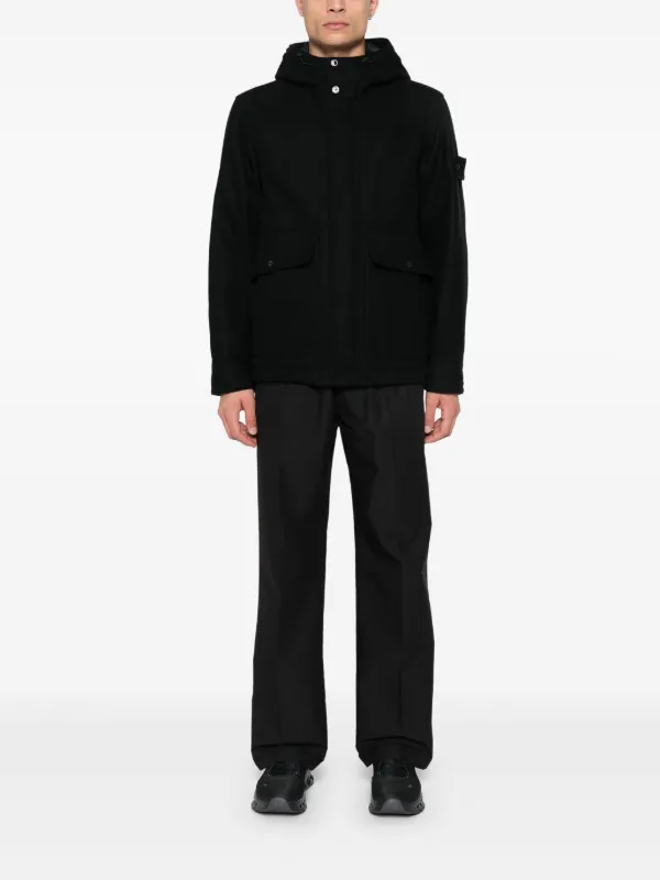 Stone Island コンパスバッジ ジャケット | ブラック | FARFETCH JP