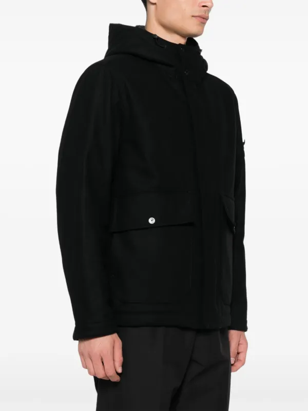Stone Island コンパスバッジ ジャケット | ブラック | FARFETCH JP