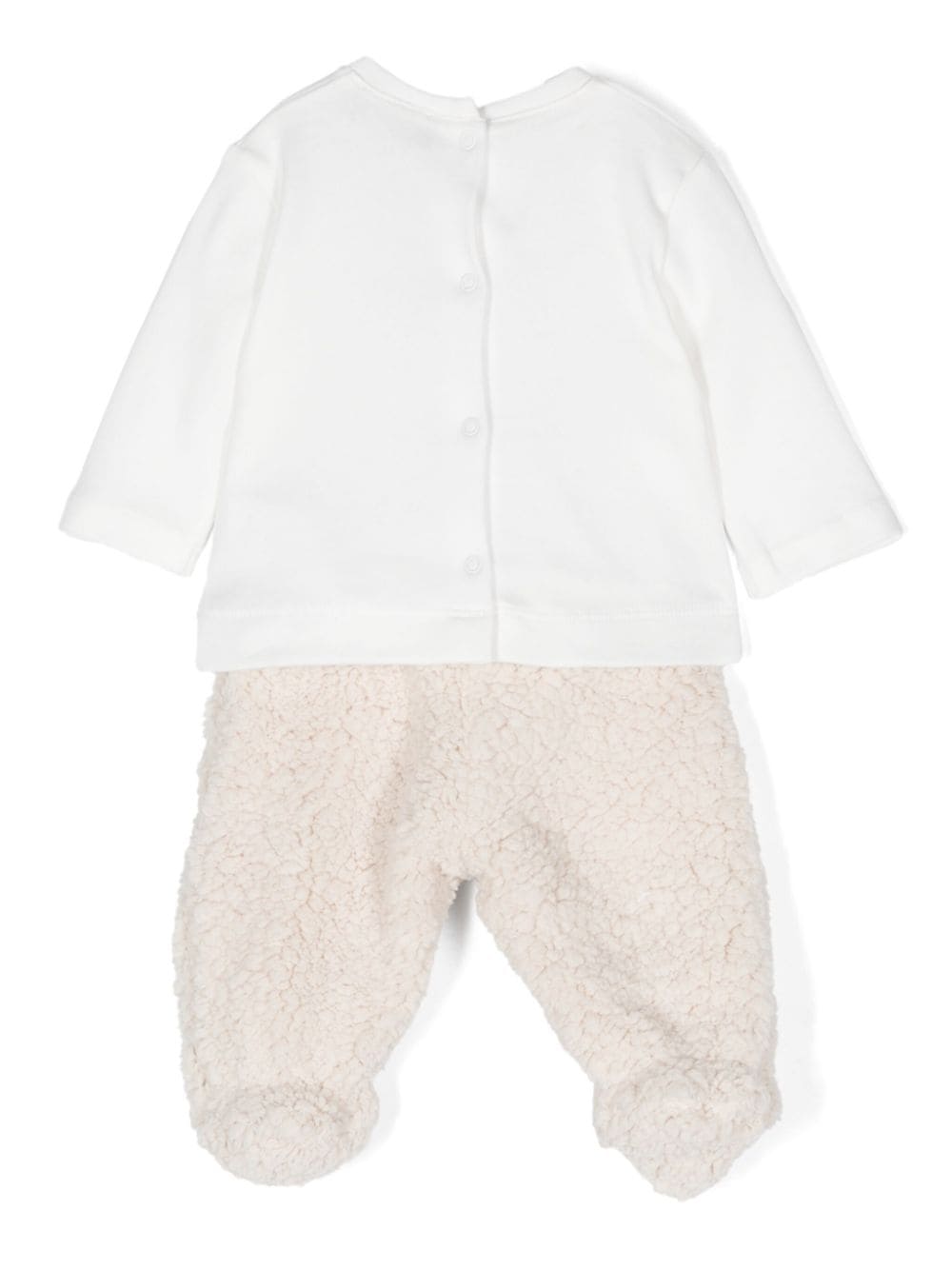 Monnalisa Babypakje met teddybeerprint - Wit