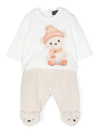 MONNALISA - Strawberry Three Piece Babygrow Set- White main image 1