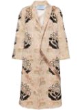 Prada Pre-Owned Embroidered Floral Coat - Neutrals