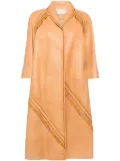 Prada Pre-Owned Leather Camel Coat - Neutrals