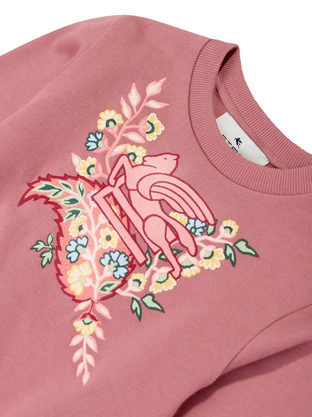 ETRO KIDS Sweater met Pegaso-patroon Roze