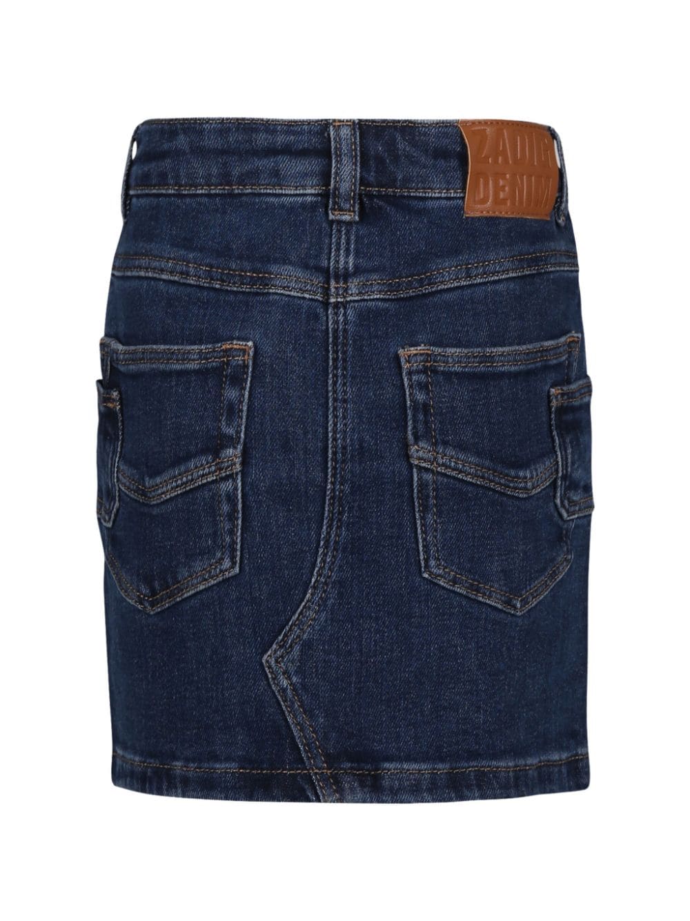 Zadig & Voltaire Kids Asymmetrische spijkerrok - Blauw