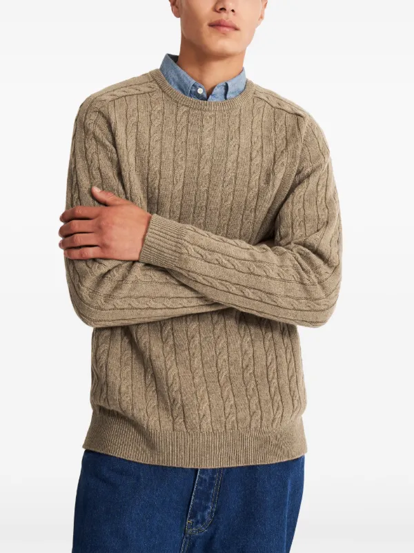 Pringle Of Scotland ケーブルニット セーター | ニュートラル