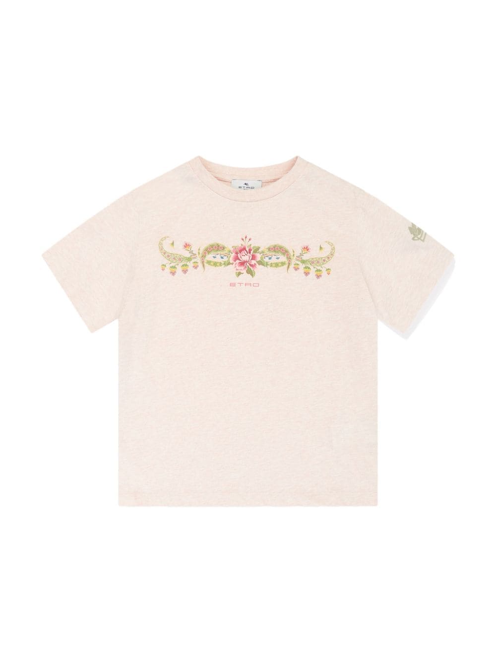 Shop Etro Floral-print T-shirt In Nude