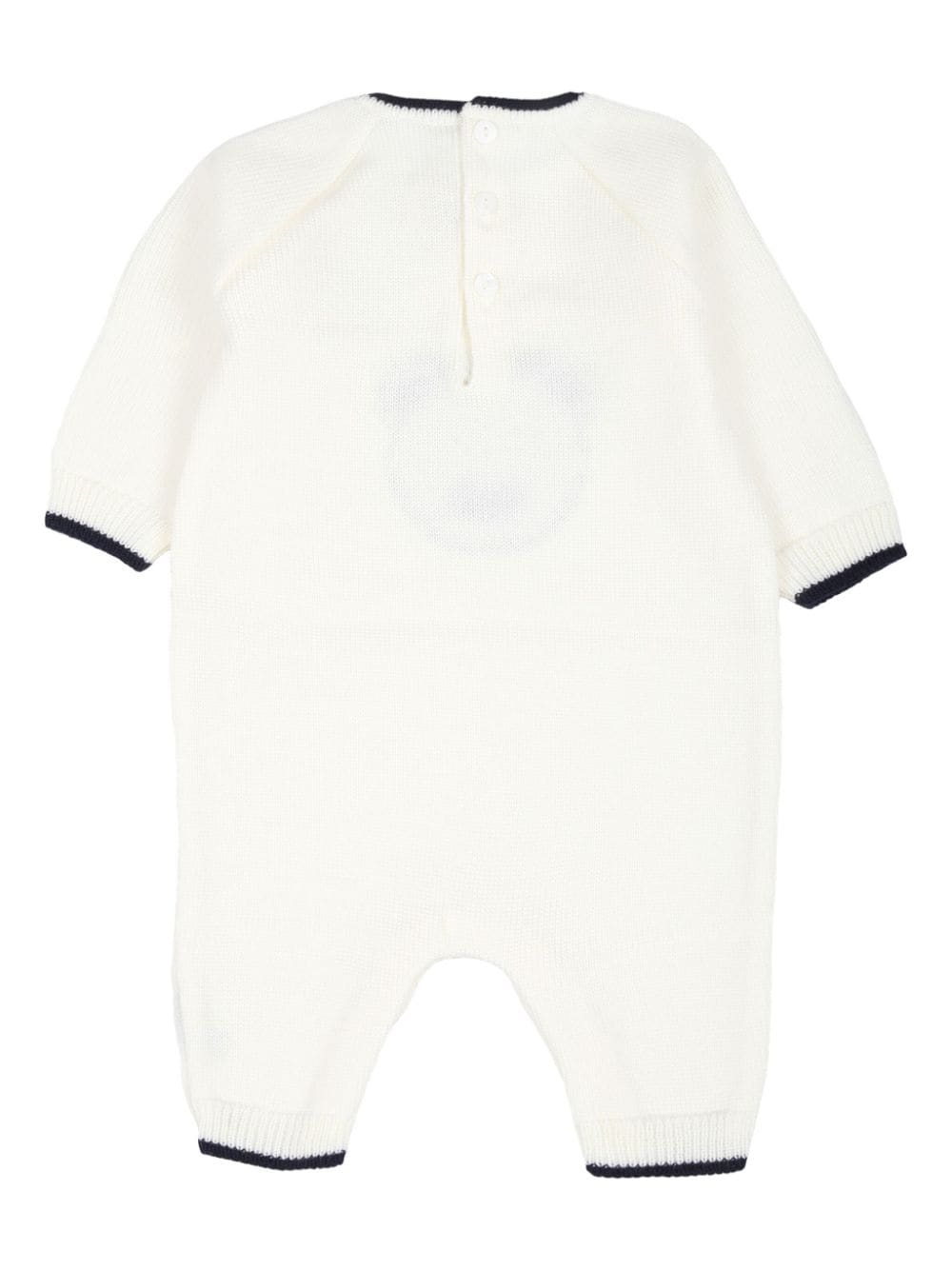 Little Bear Romper met teddybeerprint - Wit