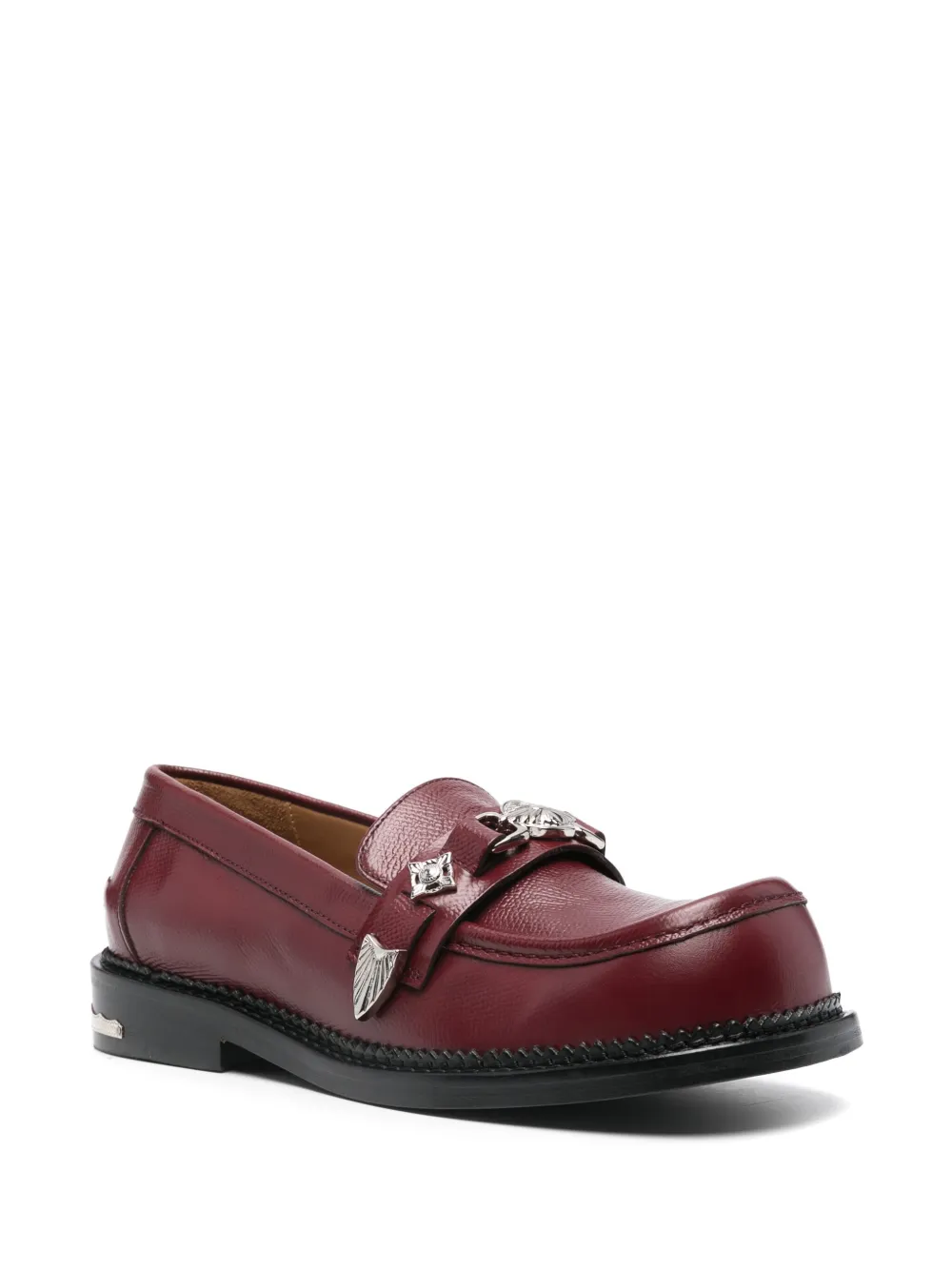 Toga Pulla stud-embellished loafers - Rood