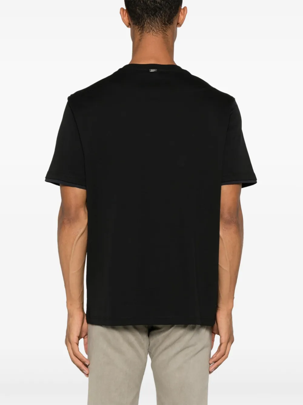 Herno T-shirt met logoplakkaat Zwart