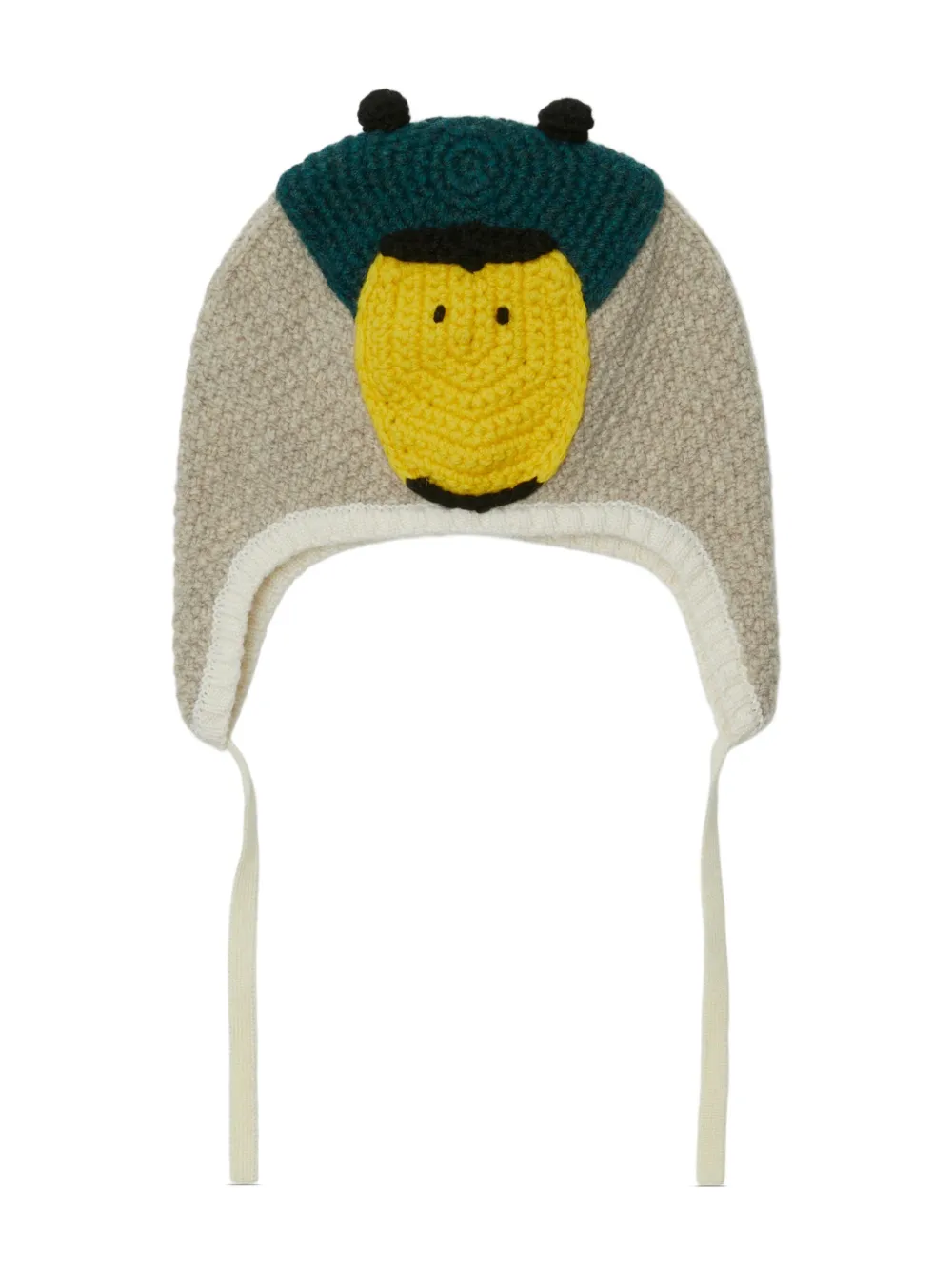 Burberry Kids Duck wollen hoed en sokken - Grijs