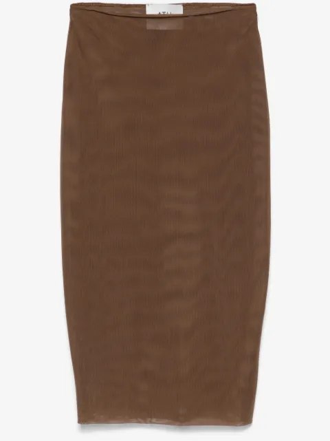 Atu Body Couture falda midi con diseño de malla