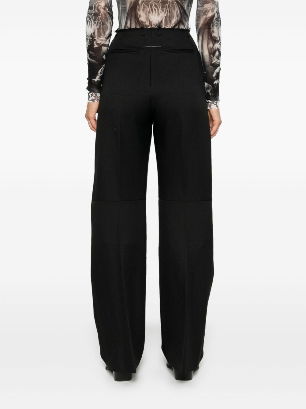 MM6 Maison Margiela frayed-detail trousers Women