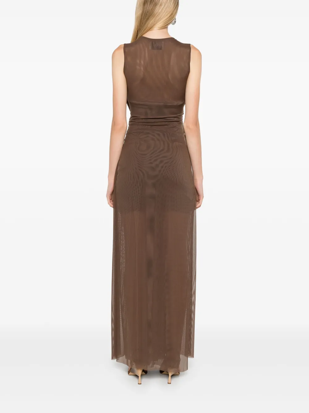 Atu Body Couture Gevlochten maxi-jurk Bruin