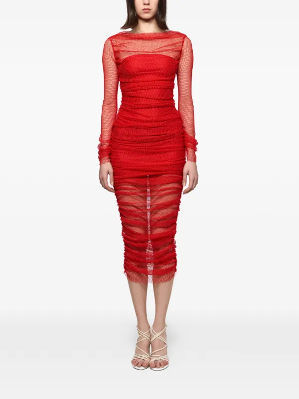 midi bodycon winter dress Coffee Front Slit V Neck write me a message color-family_Shades of Red A-line Spaghetti Straps Sparkly Color:Rust red