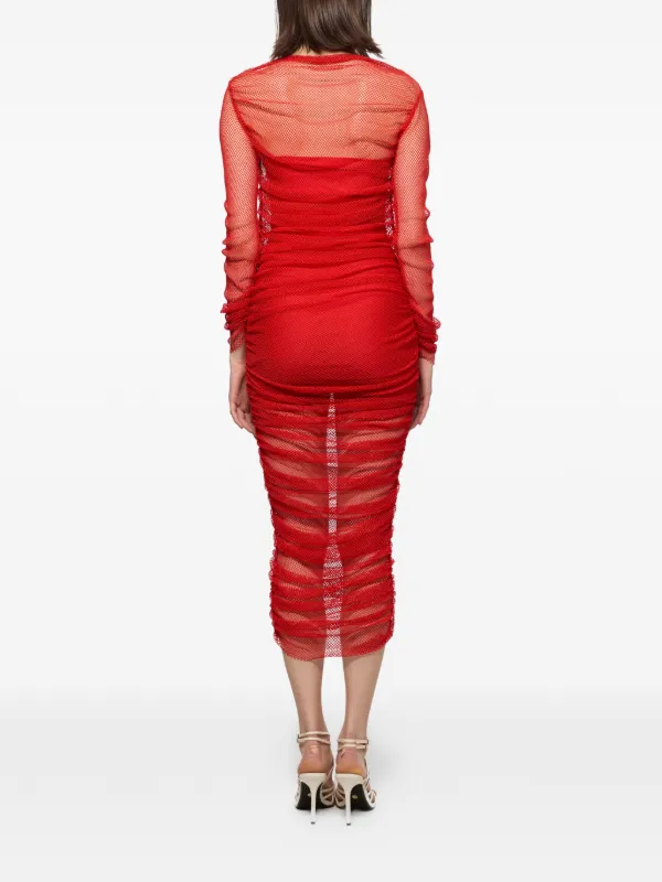 red fishnet dress ShawGobow Sexy Glitter for Women,Sparkly Sheer Mesh Bodycon Mini Dresses,Exotic Dancewear Club Rave Outfits : Clothing, Shoes & Jewelry Add a bold As If Bodycon Fishnet Mini