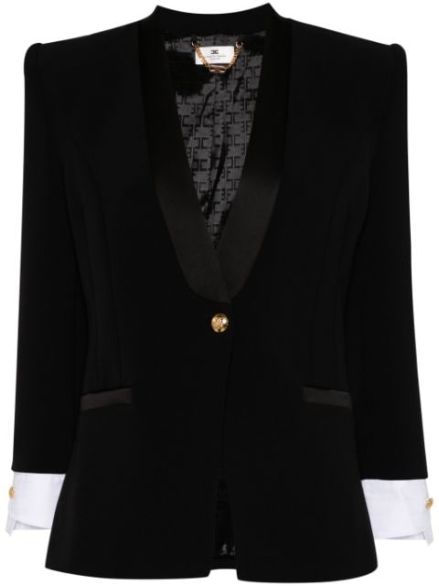 Elisabetta Franchi Blazer con polsini in cotone