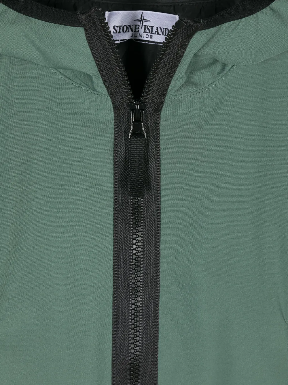Stone Island Junior Donsjack met Compass-logopatch Groen